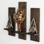 Hanah Home Raf321 Estantería Decorativa de Madera Maciza